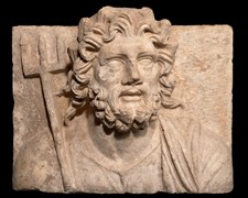 Poseidon büstü. Roma İmparatorluğu Dönemi, MS 2. yüzyıl (yak. MS 120-125)